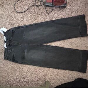 High-Rise Wide-Leg Women's Jeans in Black